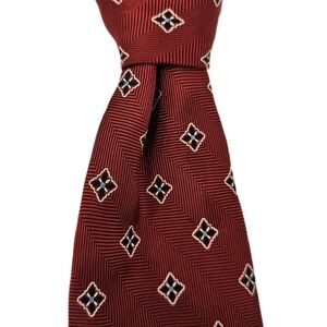 Brooks Brothersmakers Tie 60"x4" Red Business Office Grandpacore Dadcore